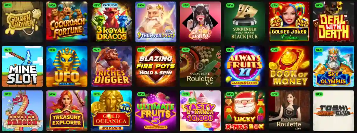 Legion Bet New Casino Games